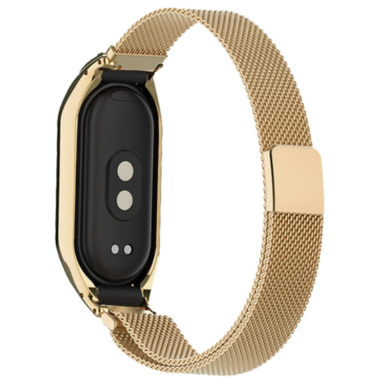 Godt Metal Rem passer til Xiaomi Smart Band 8 - Guld#serie_2