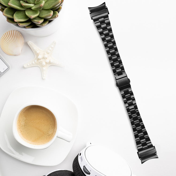 Mega Sejt Metal Universal Rem passer til Samsung Smartwatch - Sort#serie_090