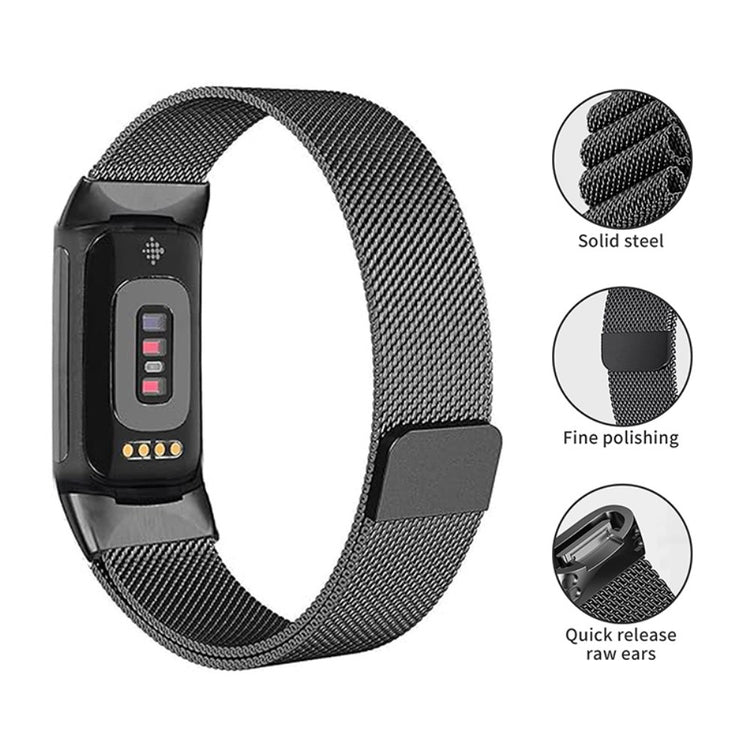 Fint Metal Universal Rem passer til Fitbit Charge 3 / Fitbit Charge 4 - Flerfarvet#serie_2