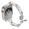 Stilig Apple Smartwatch Metall Og Kunstlær Universal Reim