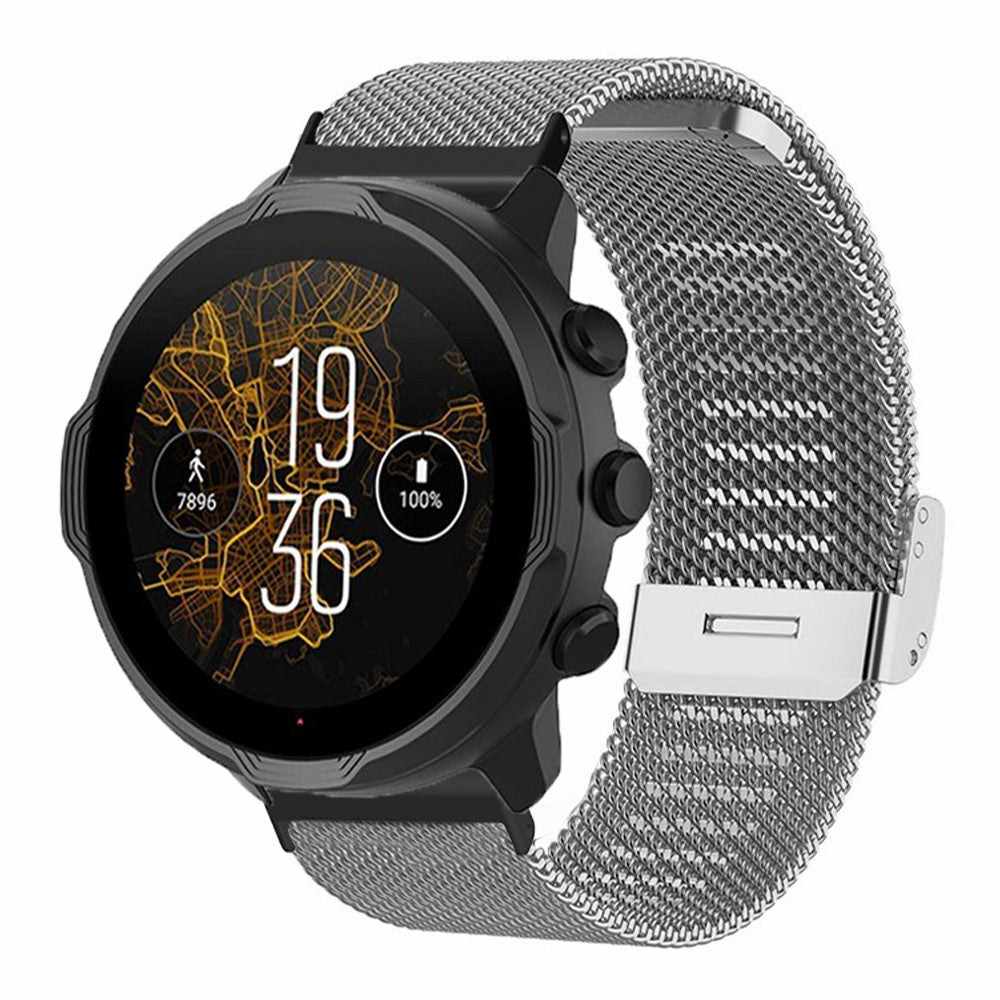 Rigtigt Elegant Metal Universal Rem passer til Smartwatch - Sølv#serie_2