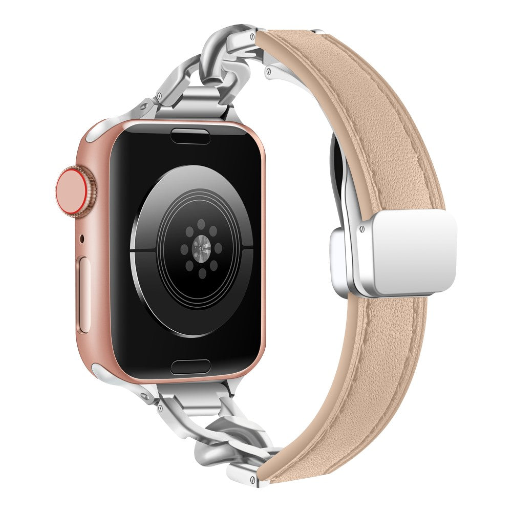 Stilren Kunstlæder Universal Rem passer til Apple Smartwatch - Brun#serie_5