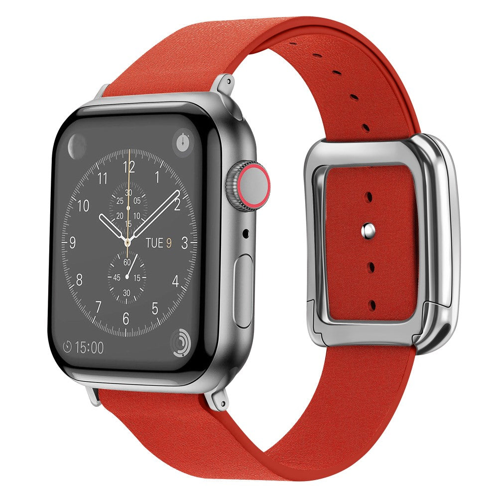 Helt Vildt Godt Kunstlæder Universal Rem passer til Apple Smartwatch - Orange#serie_2