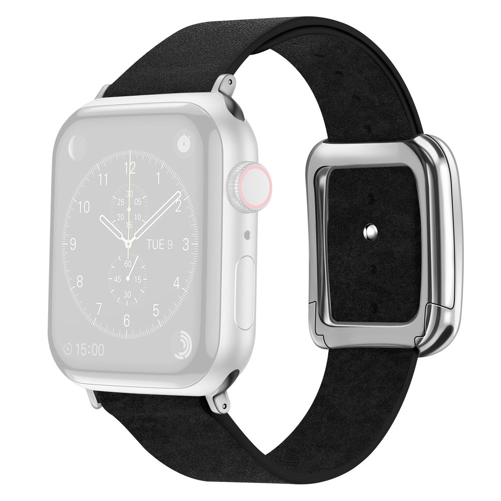 Helt Vildt Godt Kunstlæder Universal Rem passer til Apple Smartwatch - Sort#serie_5
