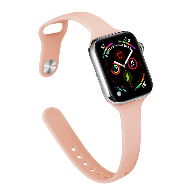Flot Silikone Universal Rem passer til Apple Smartwatch - Pink#serie_6