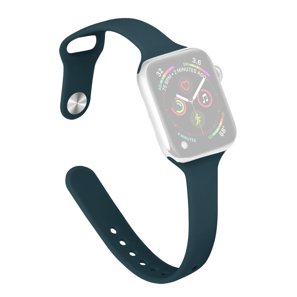 Flot Silikone Universal Rem passer til Apple Smartwatch - Blå#serie_7