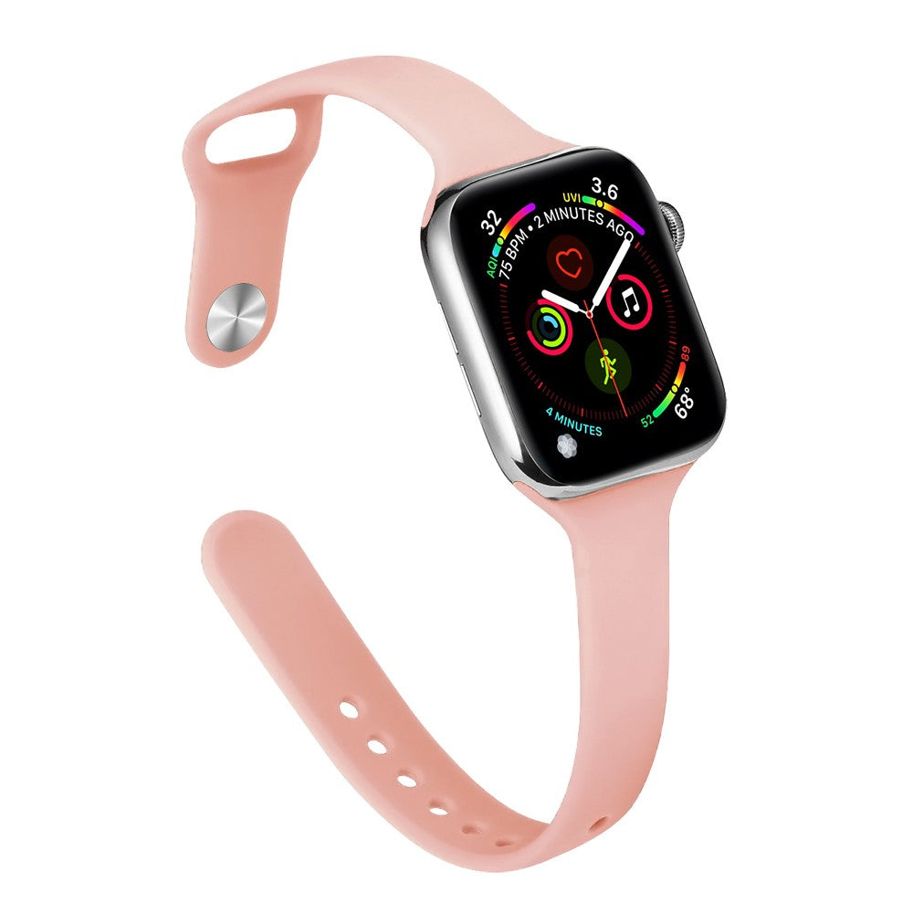Flot Silikone Universal Rem passer til Apple Smartwatch - Pink#serie_8