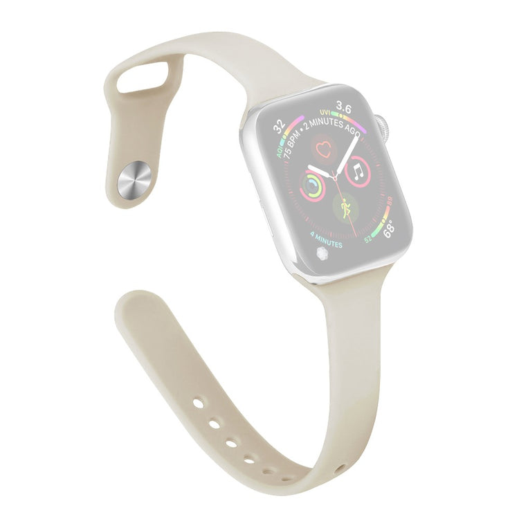 Flot Silikone Universal Rem passer til Apple Smartwatch - Hvid#serie_9