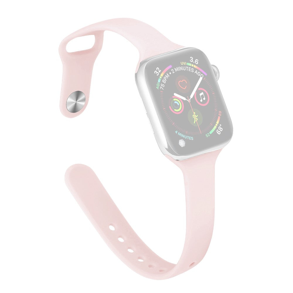 Flot Silikone Universal Rem passer til Apple Smartwatch - Pink#serie_10