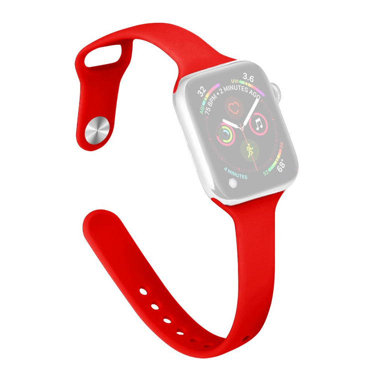 Flot Silikone Universal Rem passer til Apple Smartwatch - Rød#serie_13