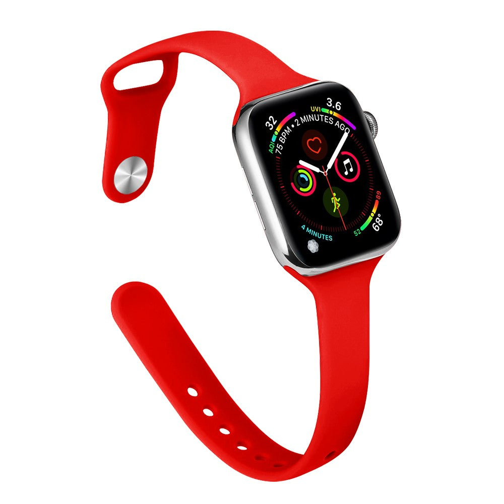 Flot Silikone Universal Rem passer til Apple Smartwatch - Rød#serie_13