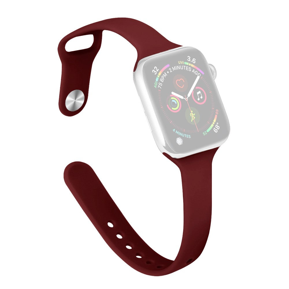 Flot Silikone Universal Rem passer til Apple Smartwatch - Rød#serie_15
