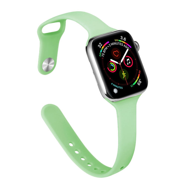 Flot Silikone Universal Rem passer til Apple Smartwatch - Grøn#serie_16