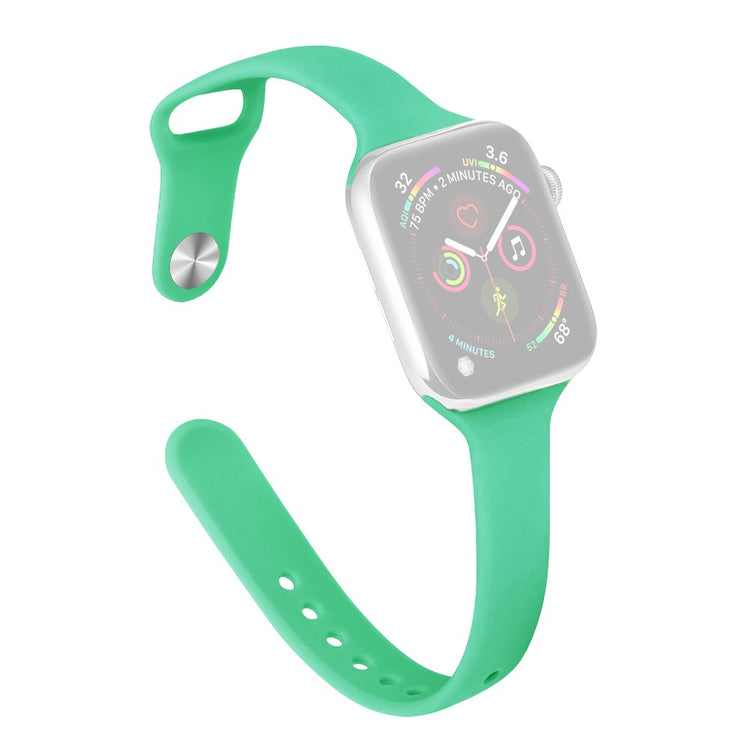Flot Silikone Universal Rem passer til Apple Smartwatch - Grøn#serie_18