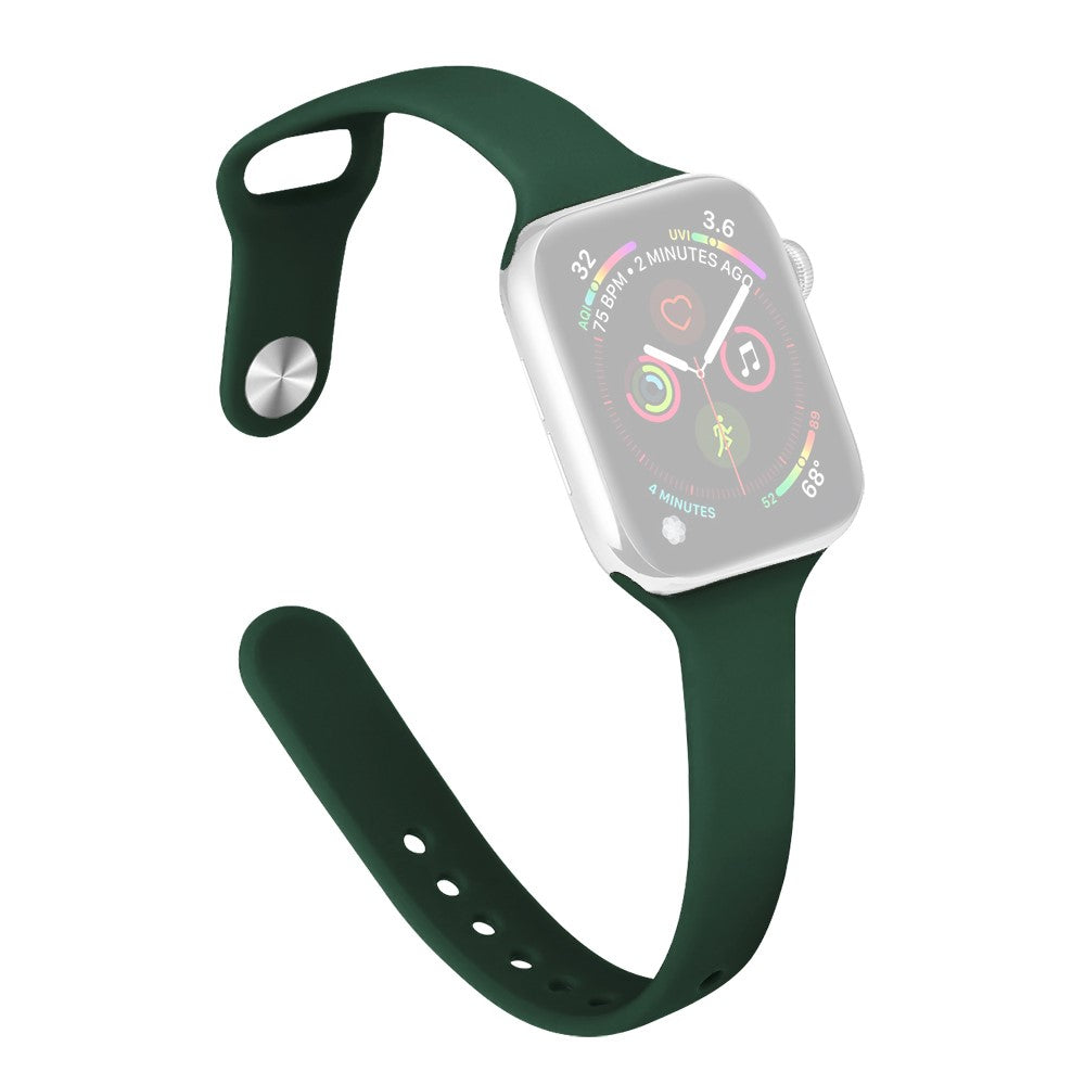 Flot Silikone Universal Rem passer til Apple Smartwatch - Grøn#serie_20