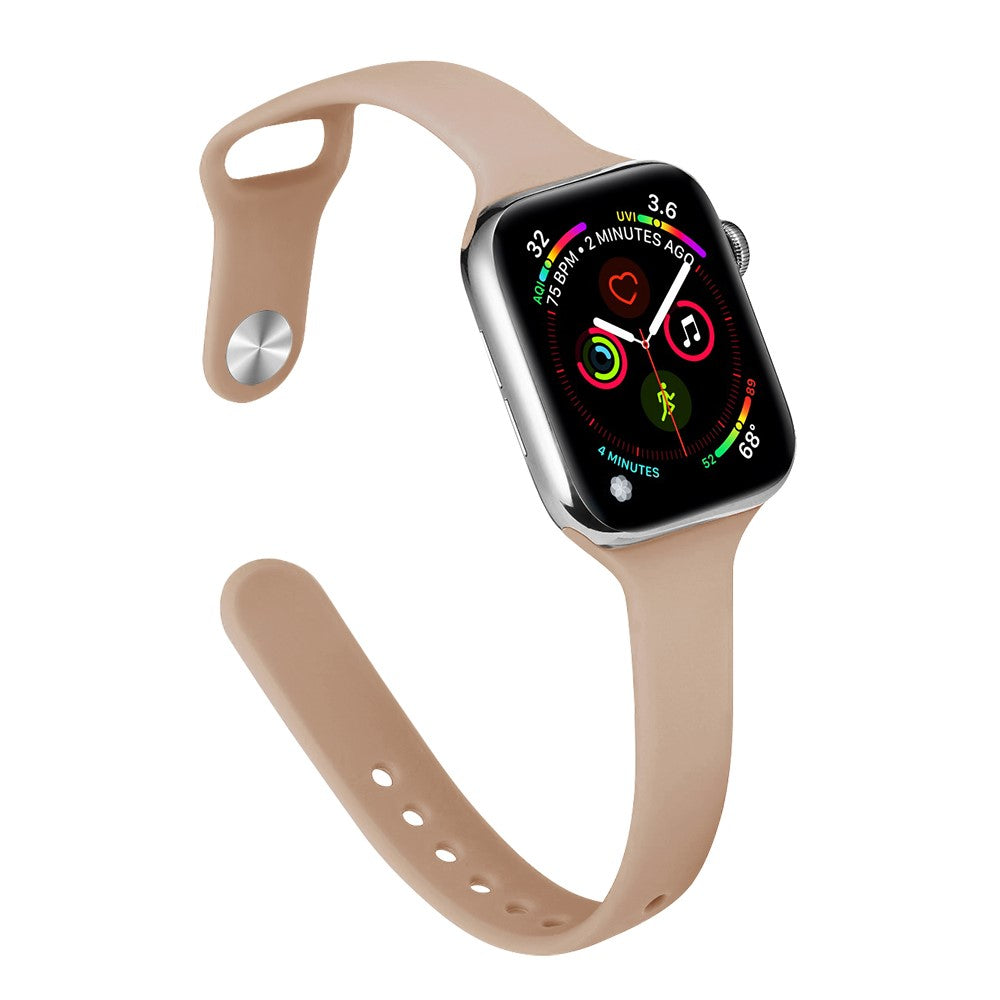 Flot Silikone Universal Rem passer til Apple Smartwatch - Brun#serie_22