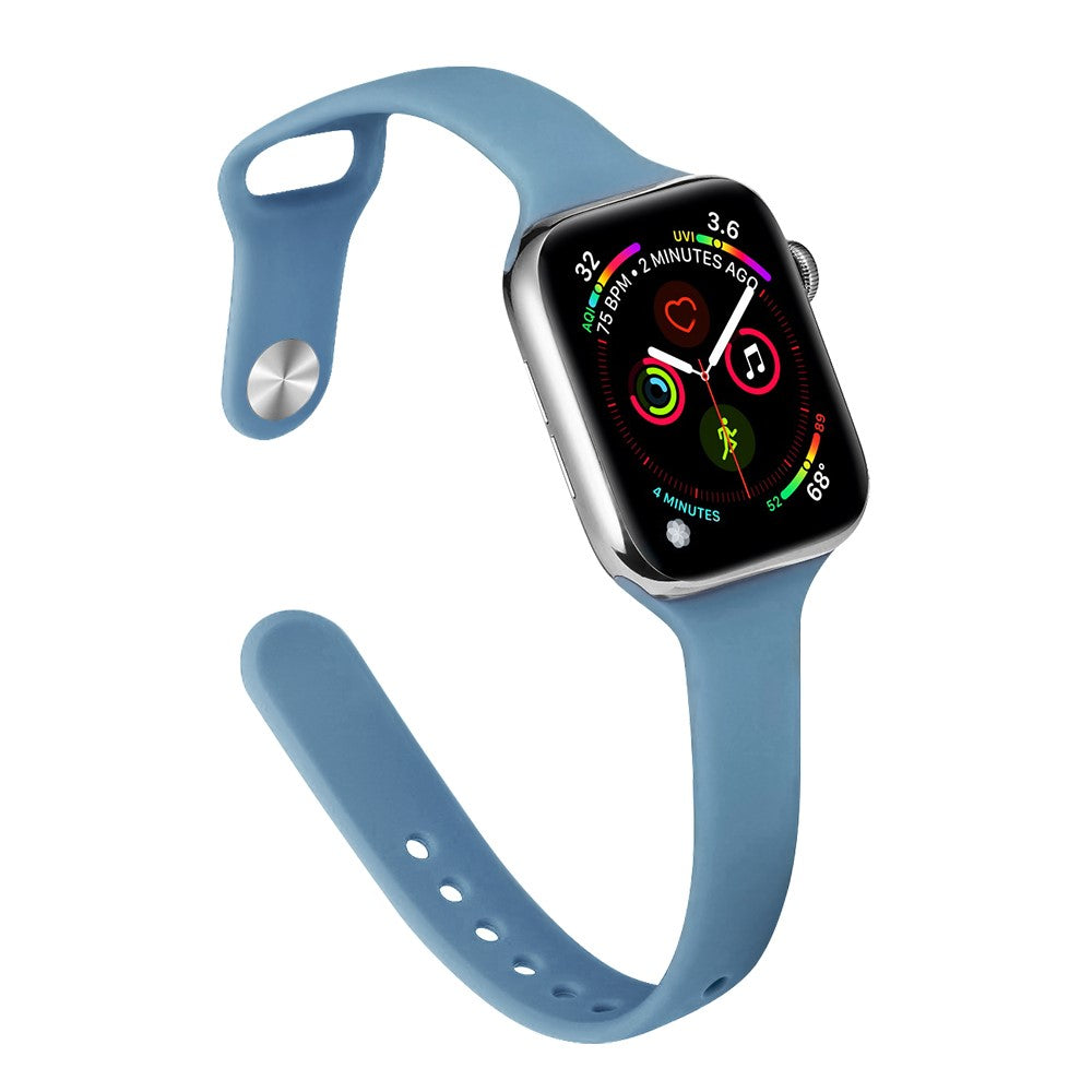 Flot Silikone Universal Rem passer til Apple Smartwatch - Blå#serie_24
