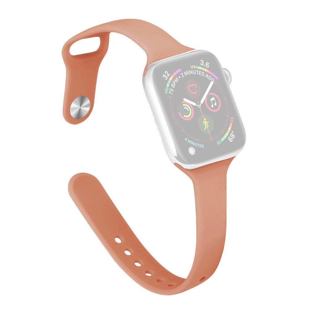 Flot Silikone Universal Rem passer til Apple Smartwatch - Brun#serie_25