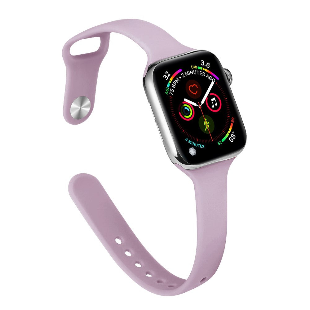 Flot Silikone Universal Rem passer til Apple Smartwatch - Lilla#serie_26