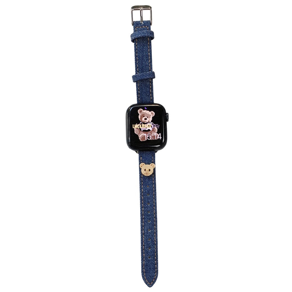 Rigtigt Nydelig Nylon Universal Rem passer til Apple Smartwatch - Blå#serie_2