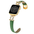 Utrolig Ryddig Apple Smartwatch Ekte Lær Universal Reim