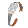 Super Slitesterk Apple Smartwatch Ekte Lær Universal Reim
