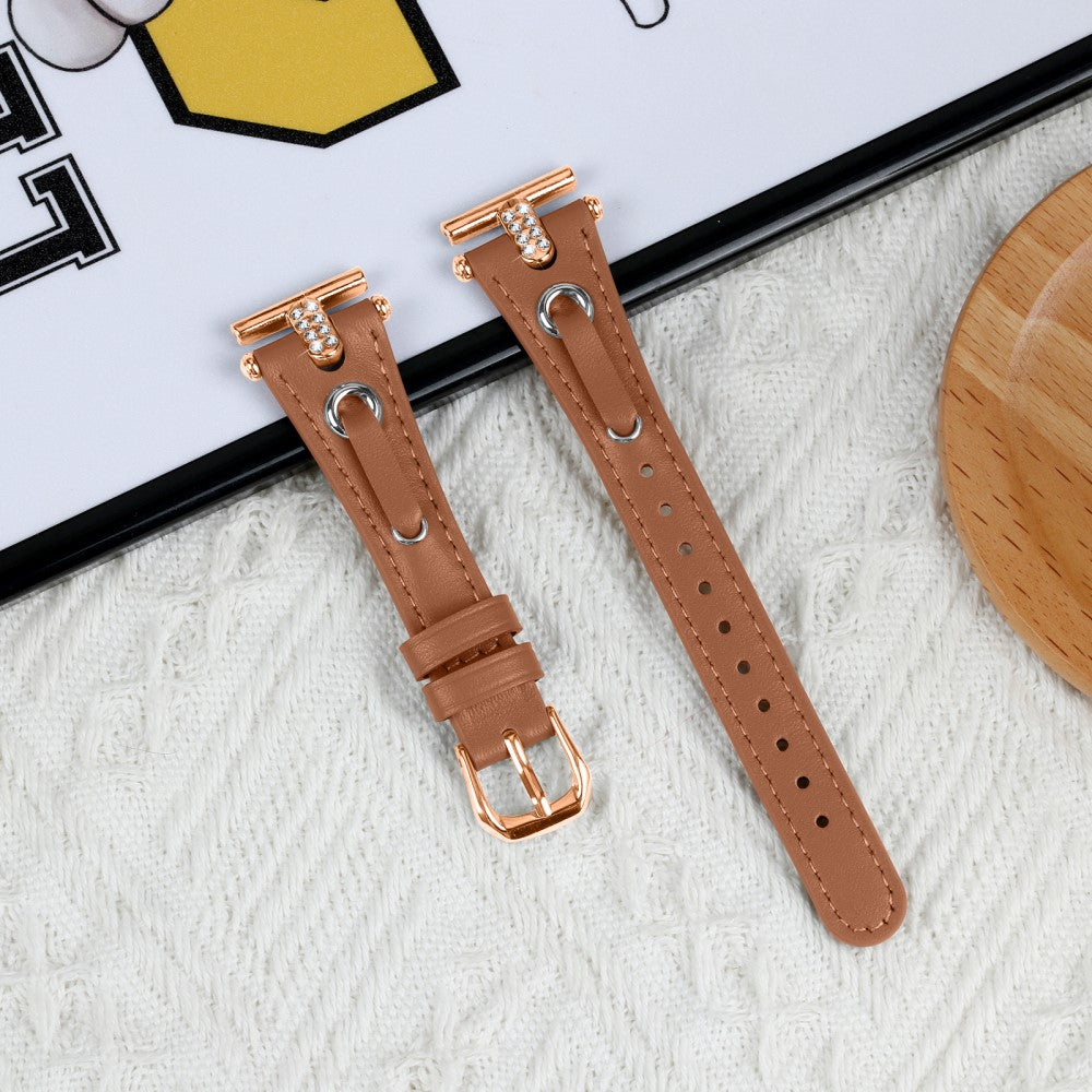 LG Watch Sport Wrist Watch Band Genuine Cow Leather Strap Replacement - Brown#serie_5