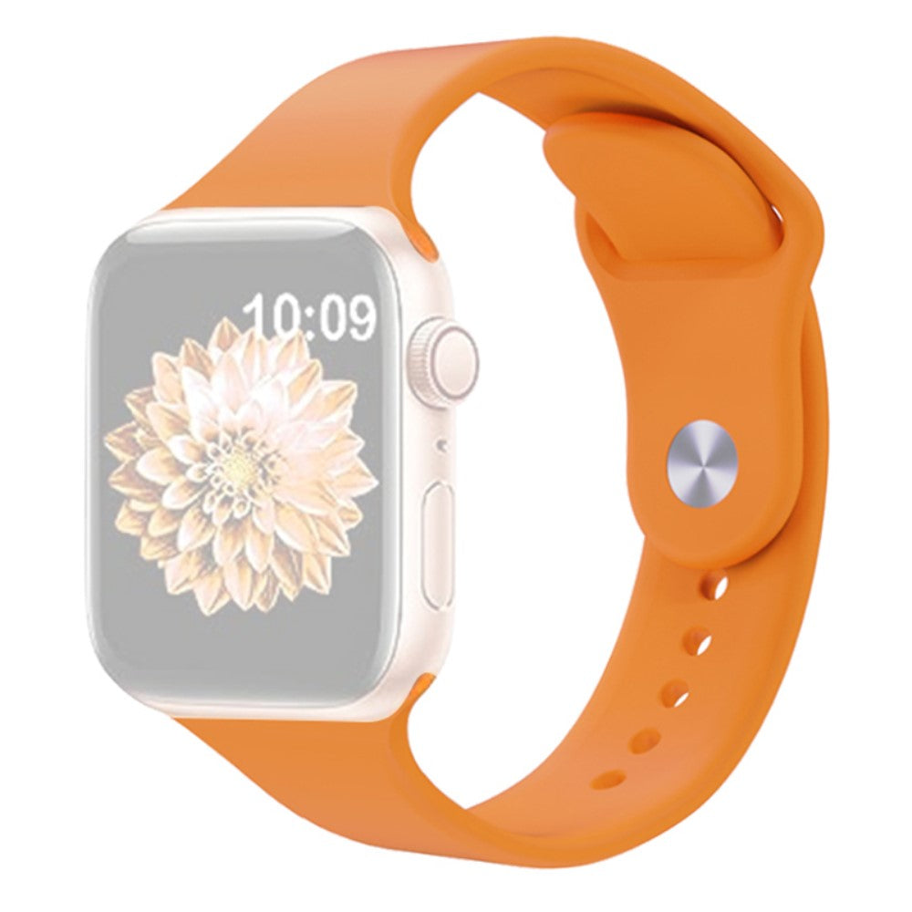 Helt Vildt Godt Silikone Universal Rem passer til Apple Smartwatch - Orange#serie_3