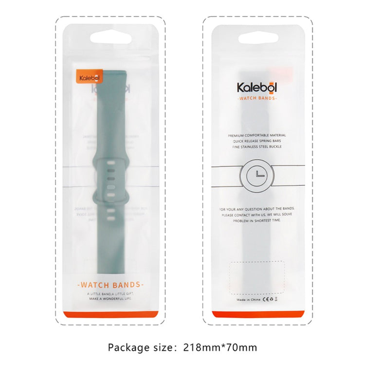 KALEBOL KLB-HDKGJ-001 Fitbit Versa 3 / 4 / Sense / Sense 2 Silicone Watch Band - Army Green#serie_1