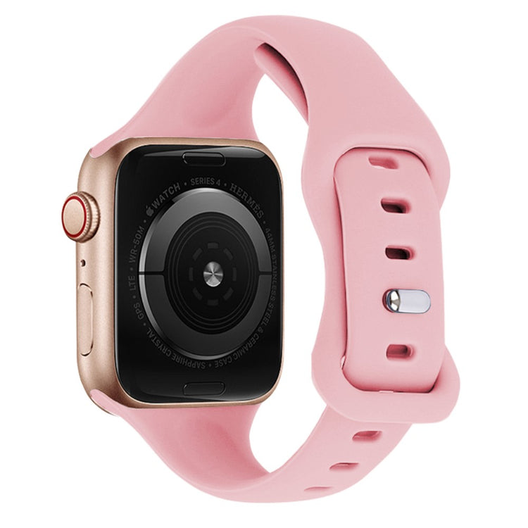 Super Fed Silikone Universal Rem passer til Apple Smartwatch - Pink#serie_10