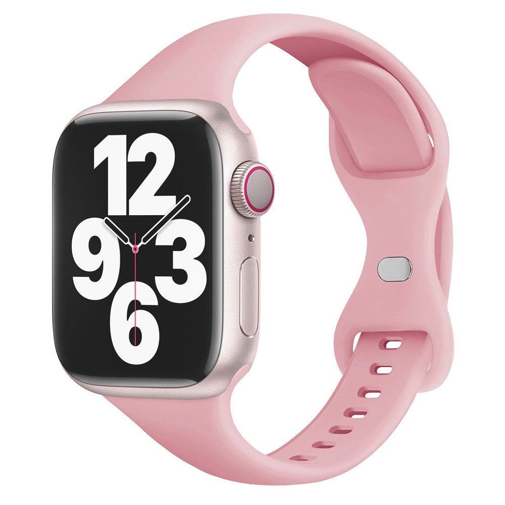 Helt Vildt Cool Silikone Universal Rem passer til Apple Smartwatch - Pink#serie_10