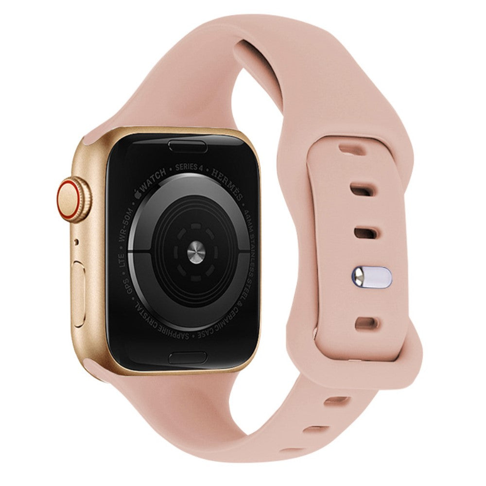 Helt Vildt Skøn Silikone Universal Rem passer til Apple Smartwatch - Pink#serie_7