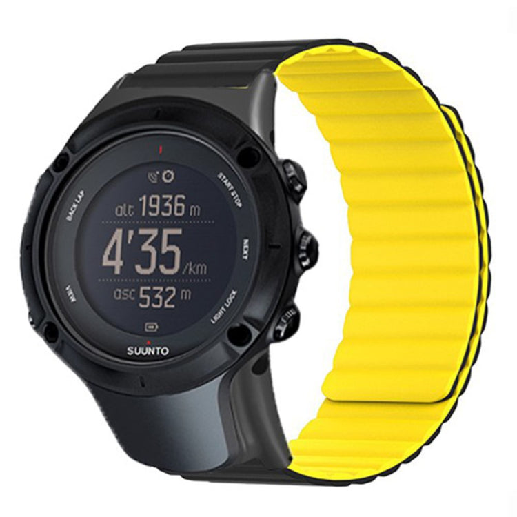 Helt Vildt Elegant Silikone Universal Rem passer til Suunto Smartwatch - Gul#serie_1