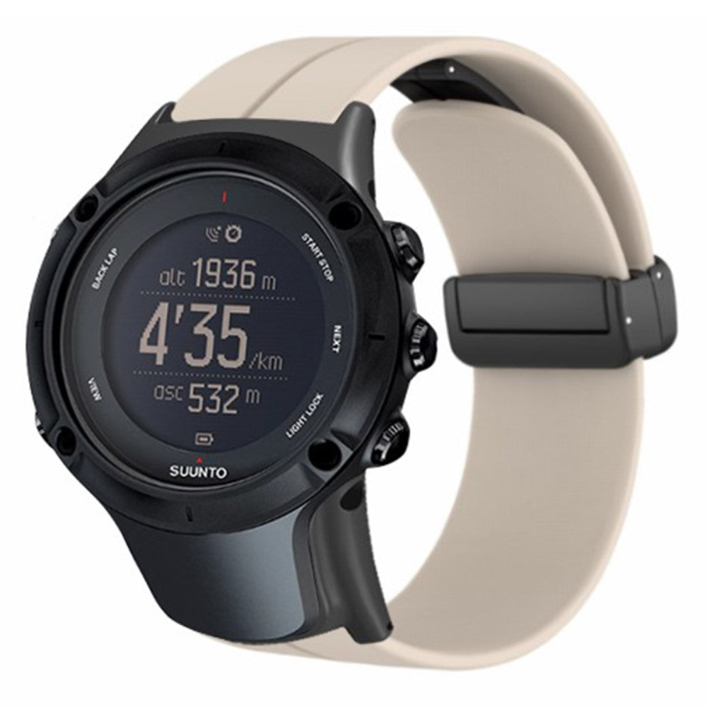 Rigtigt Flot Silikone Universal Rem passer til Suunto Smartwatch - Hvid#serie_5