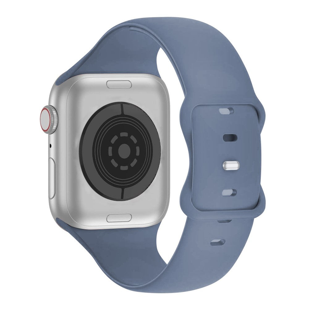 Flot Silikone Universal Rem passer til Apple Smartwatch - Sølv#serie_15