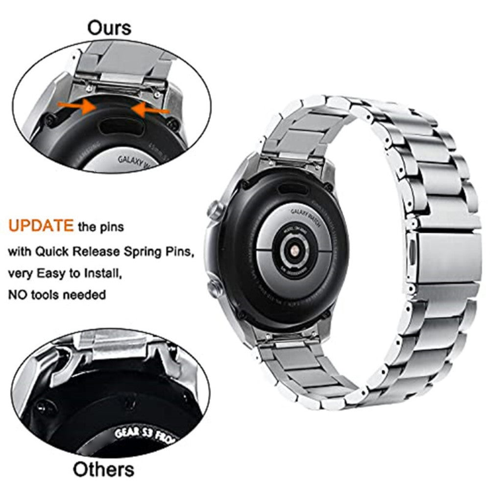 Supercool Metal Rem passer til Huawei Watch GT 4 46mm - Sølv#serie_1