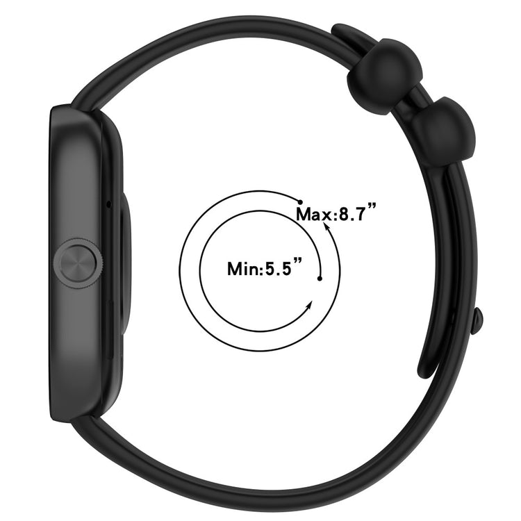 Silikone Universal Rem passer til Xiaomi Band 8 Pro / Xiaomi Redmi Watch 4 - Hvid#serie_2