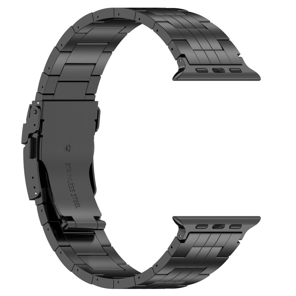 Meget Hårdfør Metal Universal Rem passer til Apple Smartwatch - Sort#serie_2