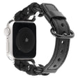 Ypperlig Apple Smartwatch Ekte Lær Og Nylon Universal Reim