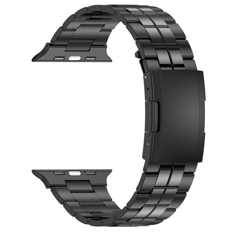 Mega Sejt Metal Universal Rem passer til Apple Smartwatch - Sort#serie_1