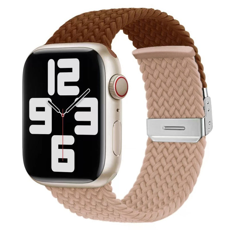 Meget Fint Nylon Universal Rem passer til Apple Smartwatch - Brun#serie_2