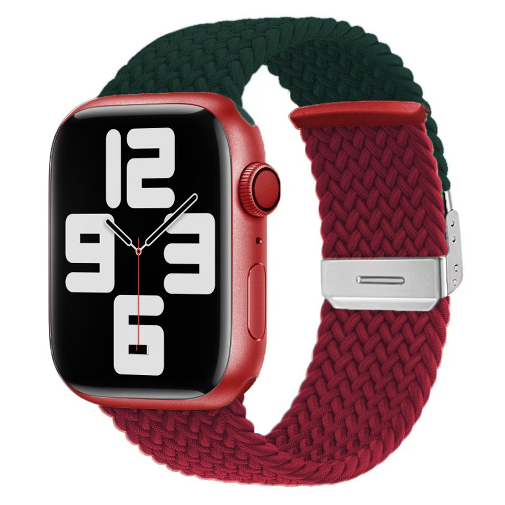 Meget Fint Nylon Universal Rem passer til Apple Smartwatch - Rød#serie_4