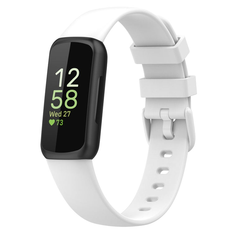 Helt Vildt Fantastisk Silikone Rem passer til Fitbit Inspire 3 - Hvid#serie_3