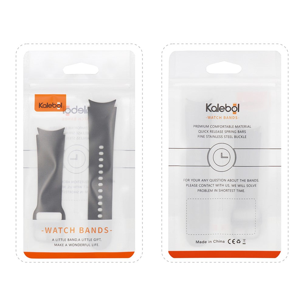 KALEBOL KLB-SSGJ-001 Xiaomi Smart Band 8 Silicone Watch Band Waterproof Strap - White+Black#serie_2