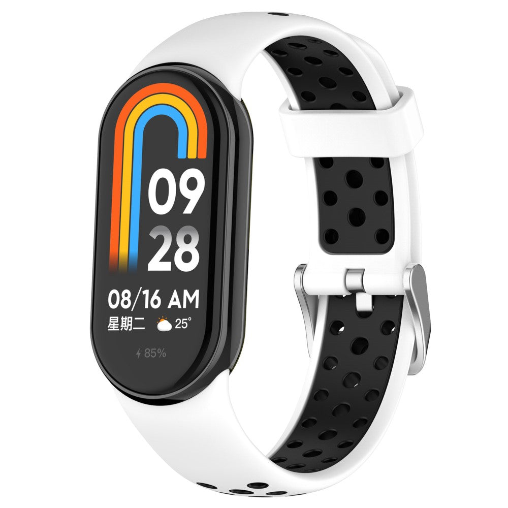 Fremragende Silikone Rem passer til Xiaomi Smart Band 8 - Hvid#serie_2