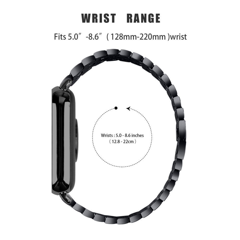 Helt Vildt Holdbart Rhinsten Rem passer til Xiaomi Smart Band 8 Pro - Hvid#serie_2