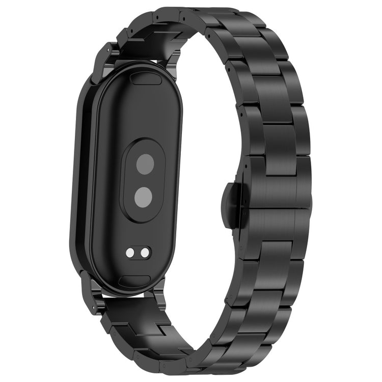 Helt Vildt Holdbart Metal Rem passer til Xiaomi Smart Band 8 - Sort#serie_1