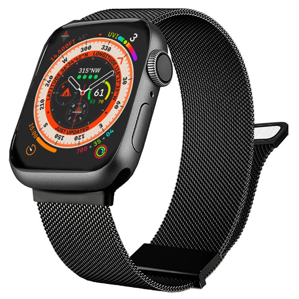 Super Elegant Metal Universal Rem passer til Apple Smartwatch - Sort#serie_1