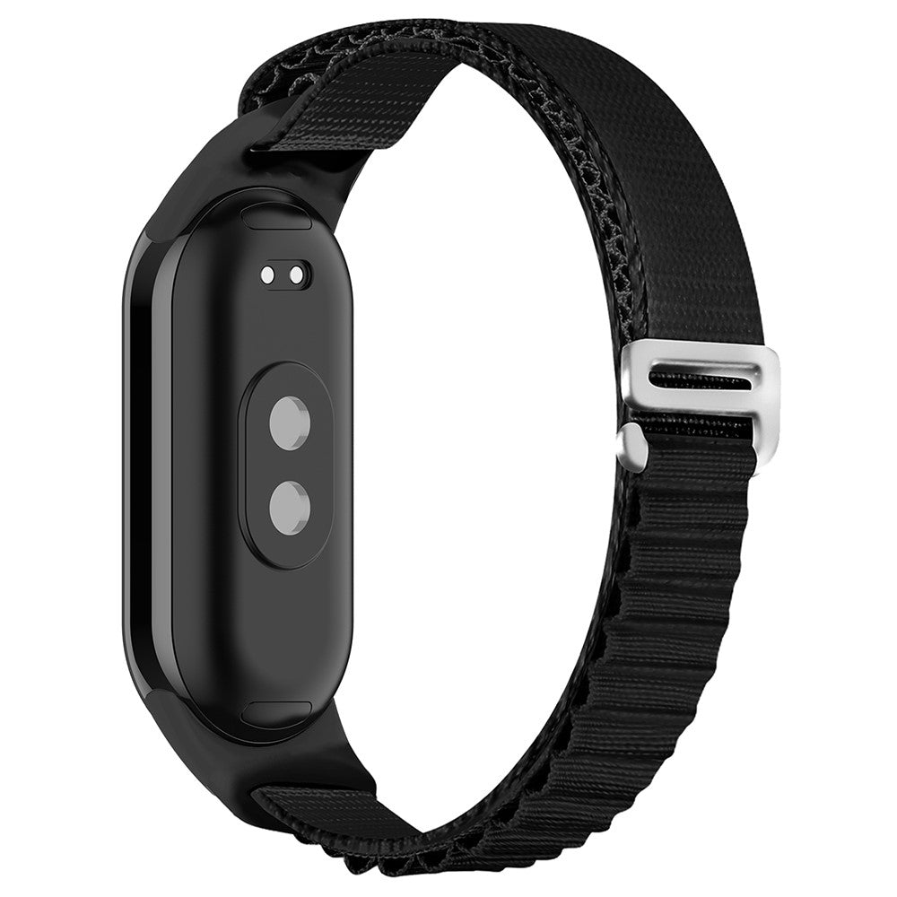 Super Godt Nylon Rem passer til Xiaomi Smart Band 8 - Sort#serie_3