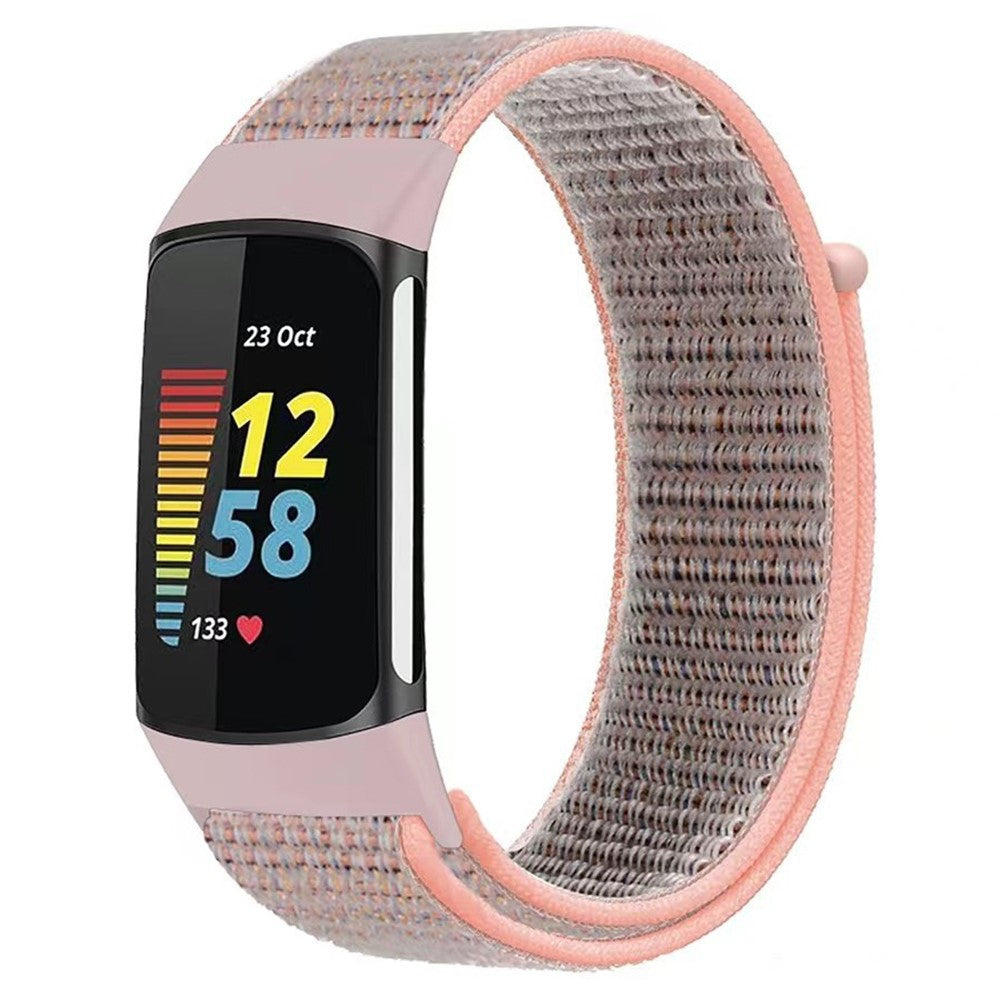 Helt Vildt Nydelig Nylon Rem passer til Fitbit Charge 2 - Pink#serie_2